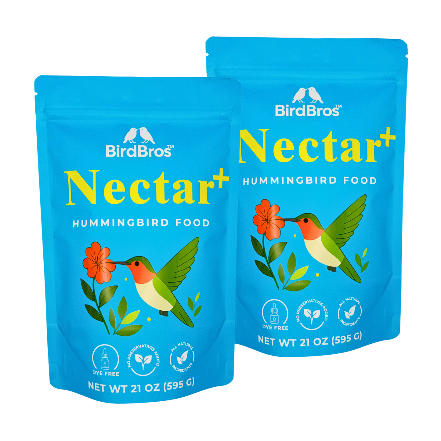 BirdBros™ Nectar+™ All-Natural Hummingbird Nectar Powder (2-Pack)